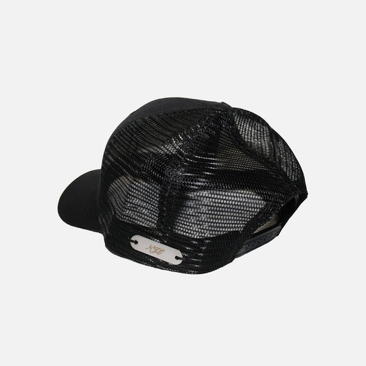MESHBACK DENIM CAP - BLACK