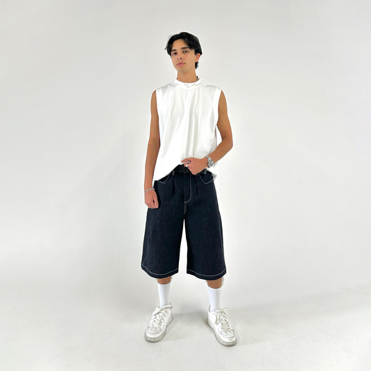 INDIGO DENIM SHORT