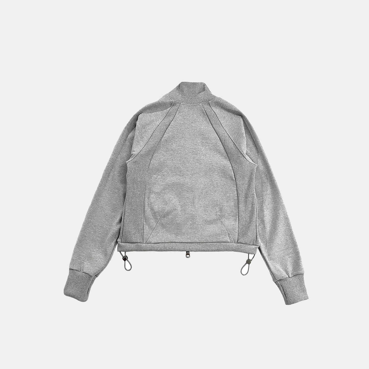 RIBBED TRACK JACKET - GREY (WOMENS)
