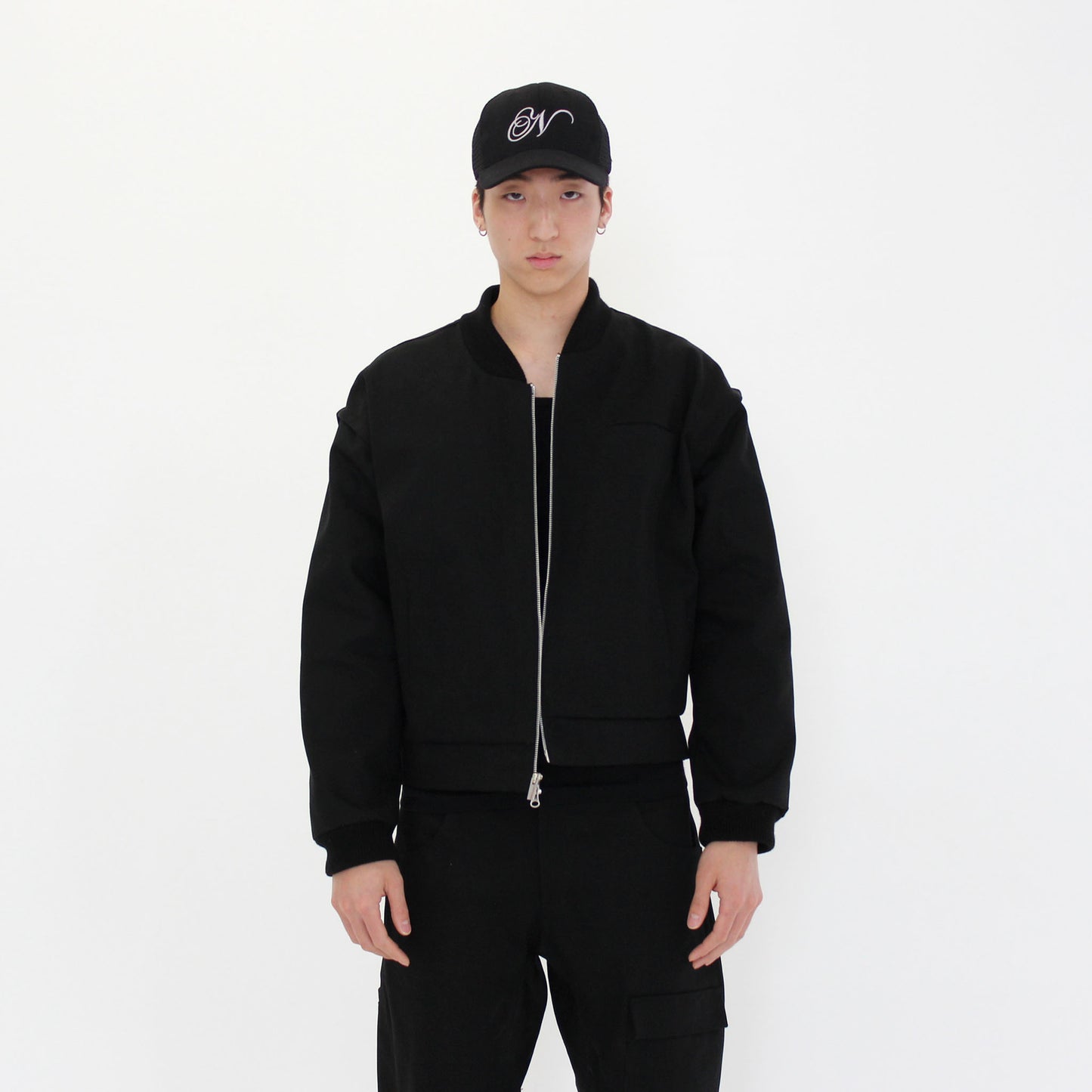 MESHBACK DENIM CAP - BLACK
