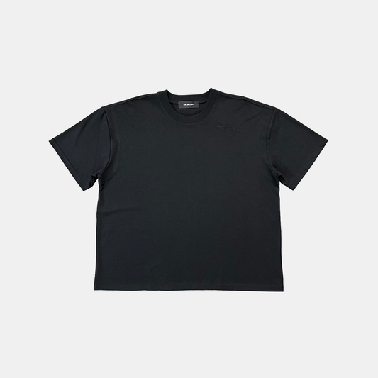 SIGNATURE EMBROIDERED TEE - BLACK