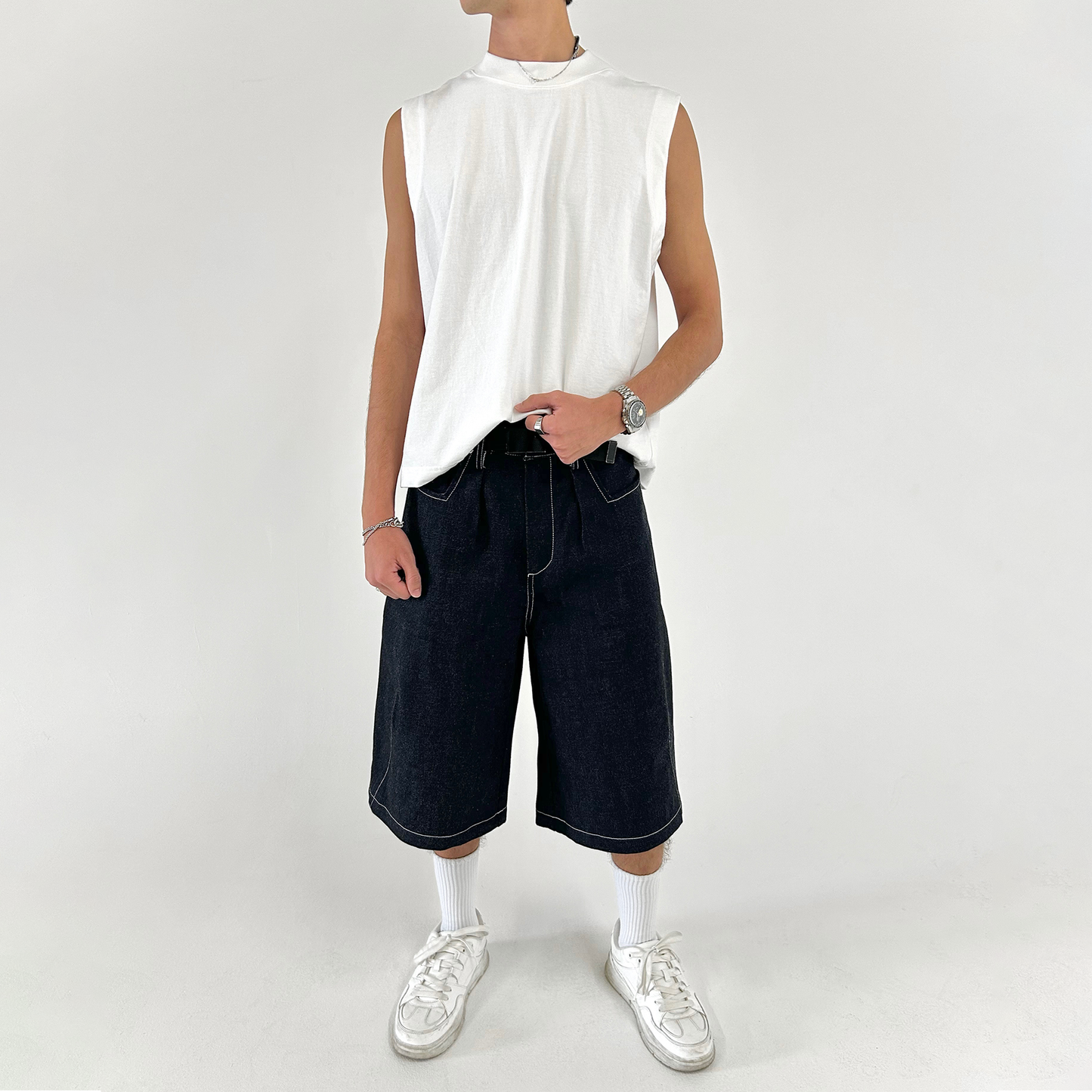 JERSEY VEST - WHITE